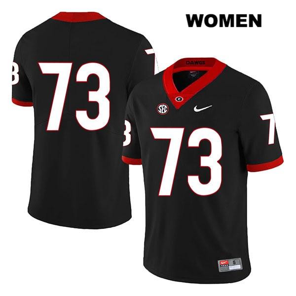 Georgia Bulldogs Women's Xavier Truss #73 NCAA No Name Legend Authentic Black Nike Stitched College Football Jersey EAY0256FW